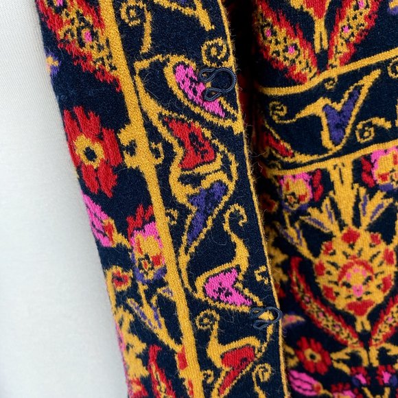 Coldwater Creek Floral Filigree Sweater Jacket - Picture 9 of 10